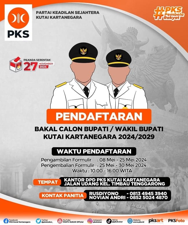 PENDAFTARAN BAKAL CABUP CAWABUP KUKAR